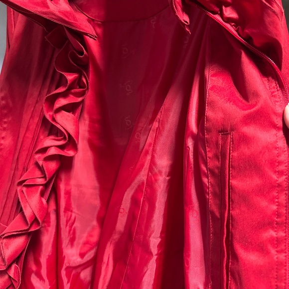 Red water resistant coat - Picture 2 of 7